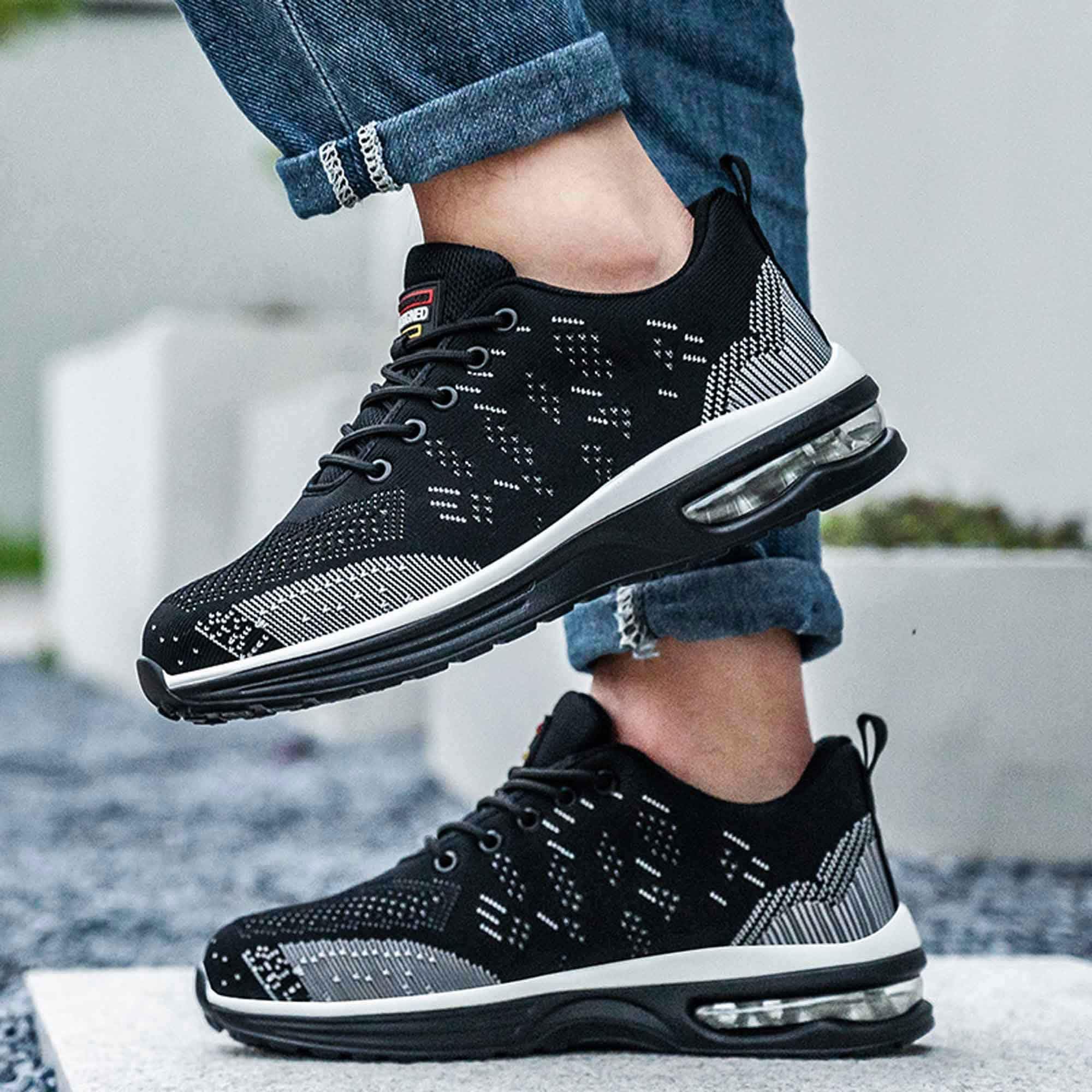 Rona Shoes Chaussures de Sécurité Baskets de Sécurité Chaussure de Travail Légère Confortable Femme Homme