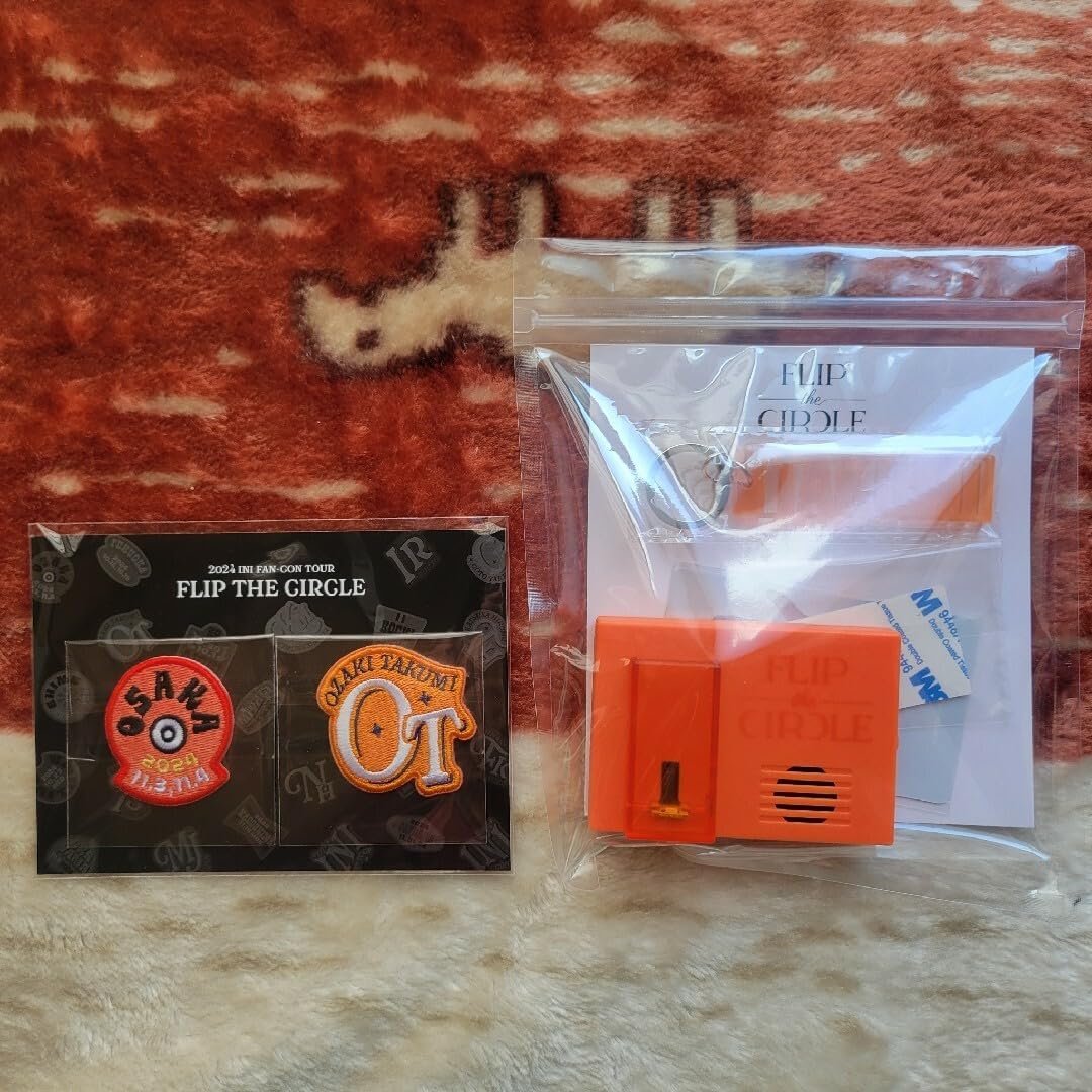 尾崎匠海] 高知ーー！✨ ありがとう！！ またきます！✌️✌️ #INI_FLIP_THE_CIRCLE #INI #OZAKITAKUMI 尾崎匠海 ボイスキーフック ワッペンシール OSAKA 計2点