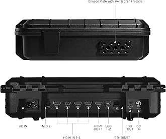 osee GoStream Deck All in One Pro Live Streaming Multi Camera Video Mixer Switcher Recorder Player Kit 4 HDMI in USB-C I/O with 14 Inch Monitor Built-in DC-to-Type C cable NDI(OPTIONAL) Upgradable