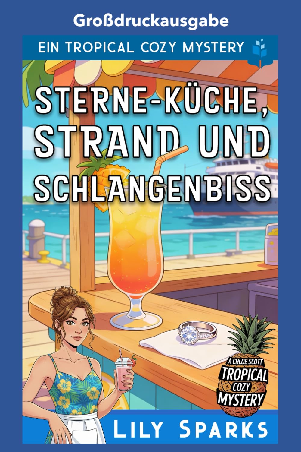 Sterne-Küche, Strand Und Schlangenbiss: Großdruckausgabe (Chloe Scott tropischer Krimi Großdruckausgabe)