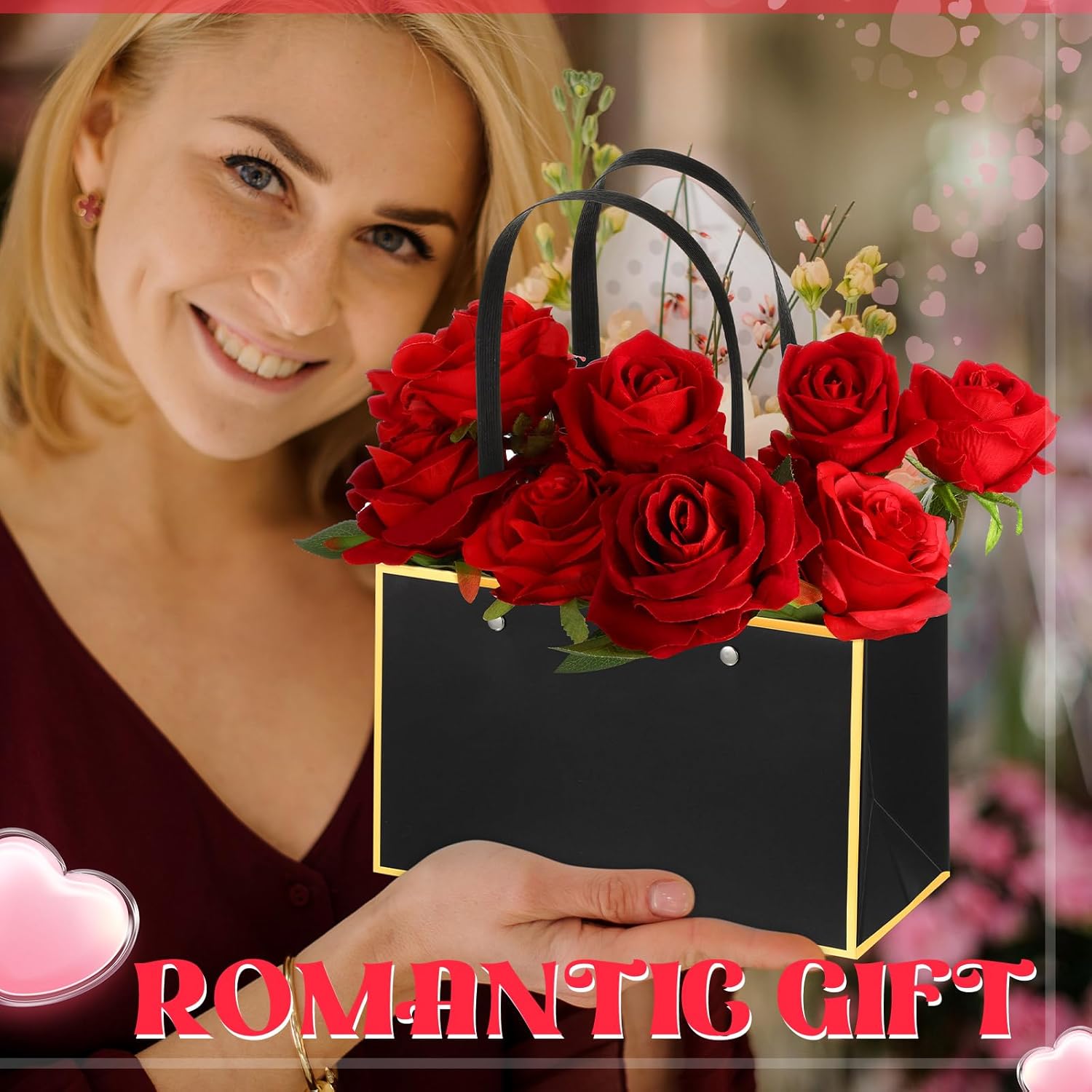 Bolsas De Regalo De Ramo De Flores – Cajas De Flores Para Arreglos | 8