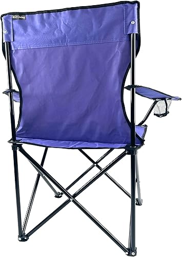 Miniatura 3 de E-Z Living Silla plegable portátil para acampar al aire libre grande (morado)
