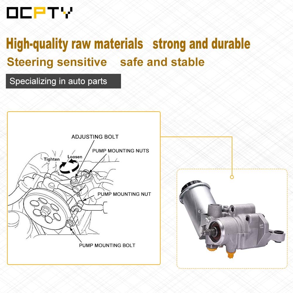 Power Steering Pump, OCPTY Power Assist Pump fits 1990 1991 1992 1993 1994 1995 1996 1997 for Lexus LS400 Replace for 21-5899