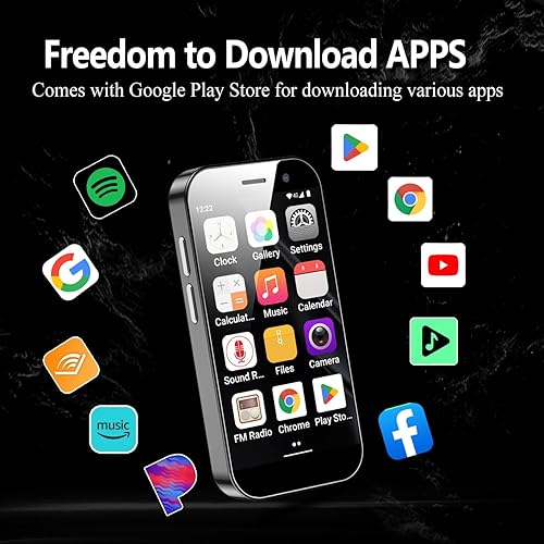 Miniatura 4 de Reproductor MP4 de 256 GB con Bluetooth WiFi 4G, mini reproductor MP3 MP4 con Spotify, pantalla táctil 3.0 reproductor de música digital con música