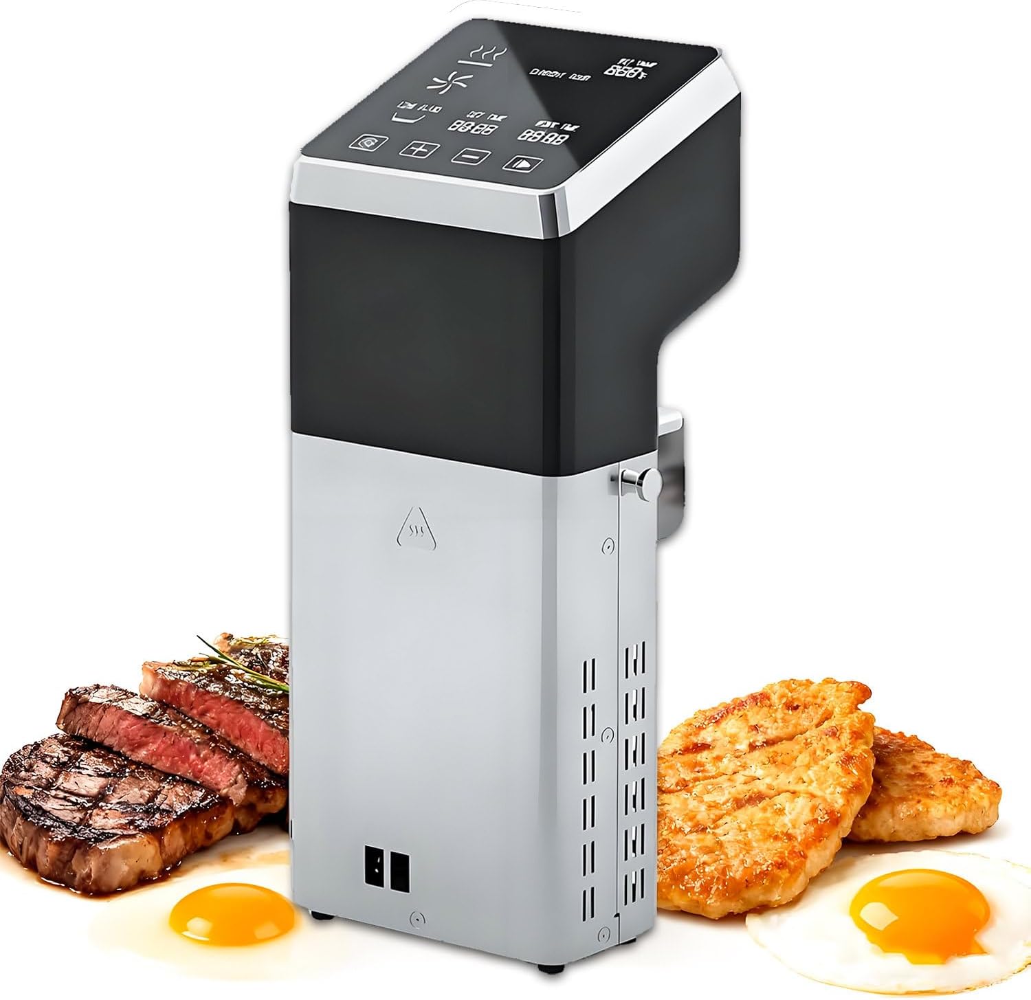Sous Vide Precision Cooker 1600W - Commercial/Home Use, IPX7 Waterproof, SUS304 Stainless Steel, ±0.1℃ Accurate Control & Auto Temp Alarm