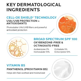La Roche-Posay Anthelios Melt-In Milk Sunscreen SPF 100, Sunscreen For Body & Face, Broad Spectrum SPF + Antioxidants, Oil Free, For Sun Sensitive Skin, Oxybenzone Free
