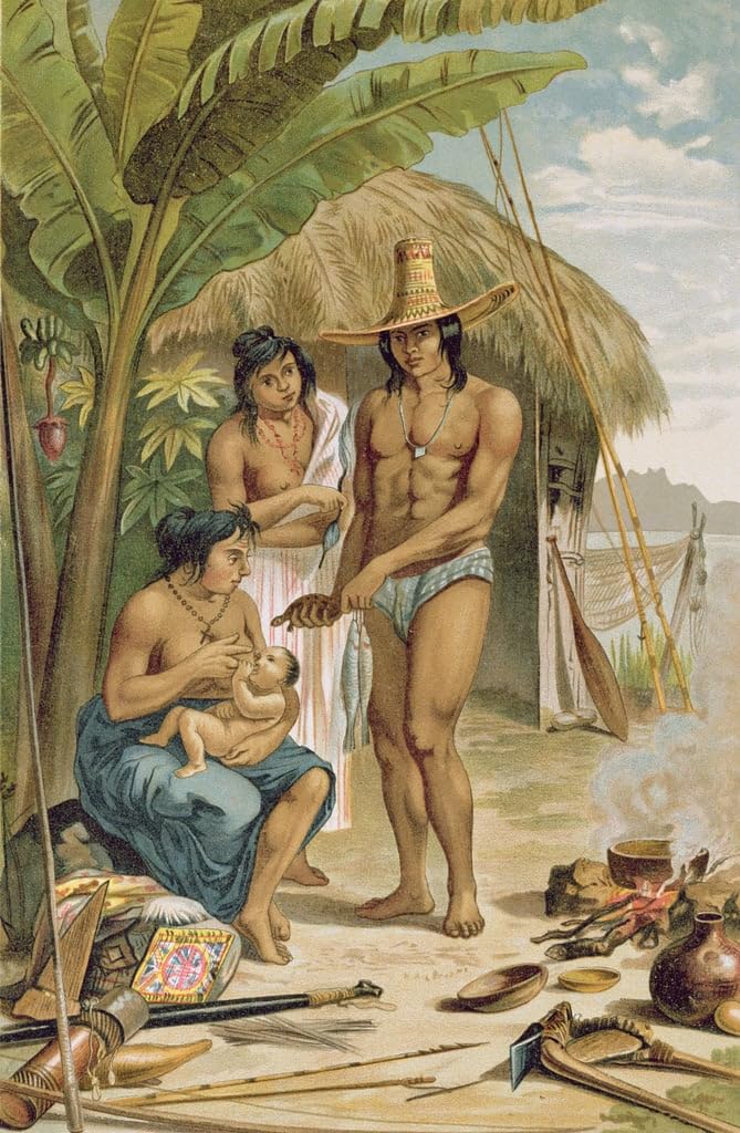 Tableau indienne Brésil Rugendas pour réchauffer une chambre