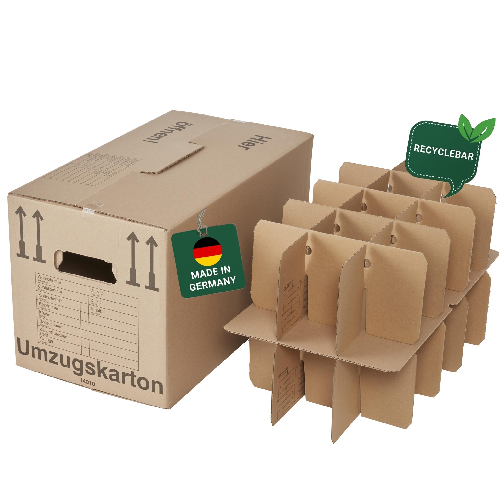 Sewroro Séparateurs De Carton Pour Déménagement 18 Séparateurs En Carton Pour Verres Plats