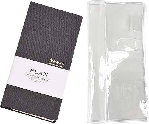 Miniatura 7 de Agenda semanal de bolsillo sin fecha, organizador de horarios, agenda anual, mes, semana, planificador, A6, cuadernos (A6, agenda sin fecha, verde)