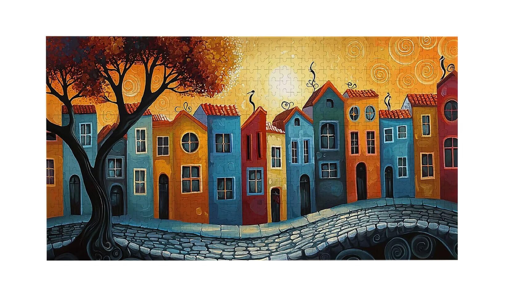 Puzzle para Adultos 1692 Piezas, Cabaña de ensueño Puzzle, Difícil, Desafiante, Rompecabezas Encajan Perfectamente, Letras en la Parte Posterior, Regalo para Personas Mayores (179x31cm) v-712