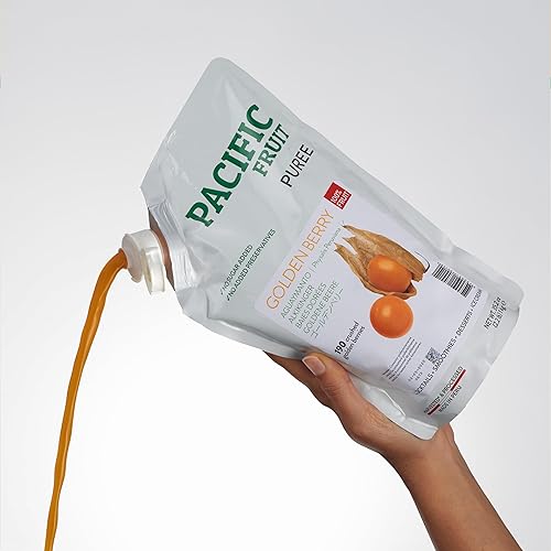 Miniatura 6 de Pacific Fruit  Puré de bayas doradas, fruta 100% real, sin azúcar añadida, sin OMG, cosechado y procesado en Perú, directamente del huerto, para