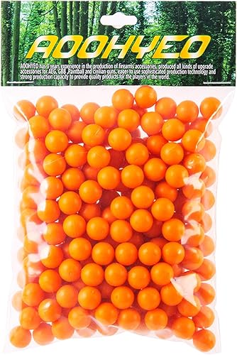 AOOHYEO Bolas de pintura de calibre 0.43  Bolas de goma reutilizables .43 Cal para entrenamiento al aire libre no letal