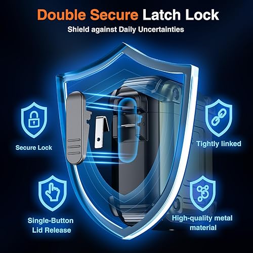 Miniatura 3 de Chicfun Armour Lock - Funda para AirPods de 12 generación con bloqueo seguro y llavero, compatible con MagSafe protección resistente de 360 AirPods