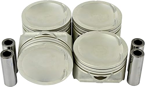 DNJ Juego de pistones P319 para Daewoo, IsuzuAmigo, Leganza, Rodeo 2.2L DOHC L4 16V 2180cc, 2200cc