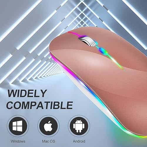 Miniatura 3 de Mouse Bluetooth para MacBook Pro, MacBook Air, portátil, iMac/iPad, mouse inalámbrico para MacBook Pro, MacBook Air/iMac/portátil/notebook/PC