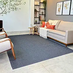 TAPETE 2,00X2,50 QUARTO SALA DE JANTAR RECPÇÃO SALA (Chumbo Quadriculado)