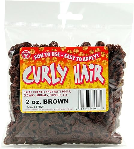 Miniatura 17 de Hygloss Cabello Rizado de Muñeca de 16 oz para Manualidades Surtido - Cabello Sintético Premium para Hacer Muñecas, Marionetas y Proyectos de Artes
