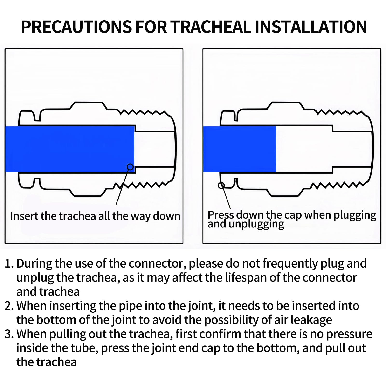 100 connettori rapidi pneumatici in plastica per tubo dell'aria, 16 mm, dritto, riduzione del gas, connessione rapida (PU-16, nero, 100, PU)