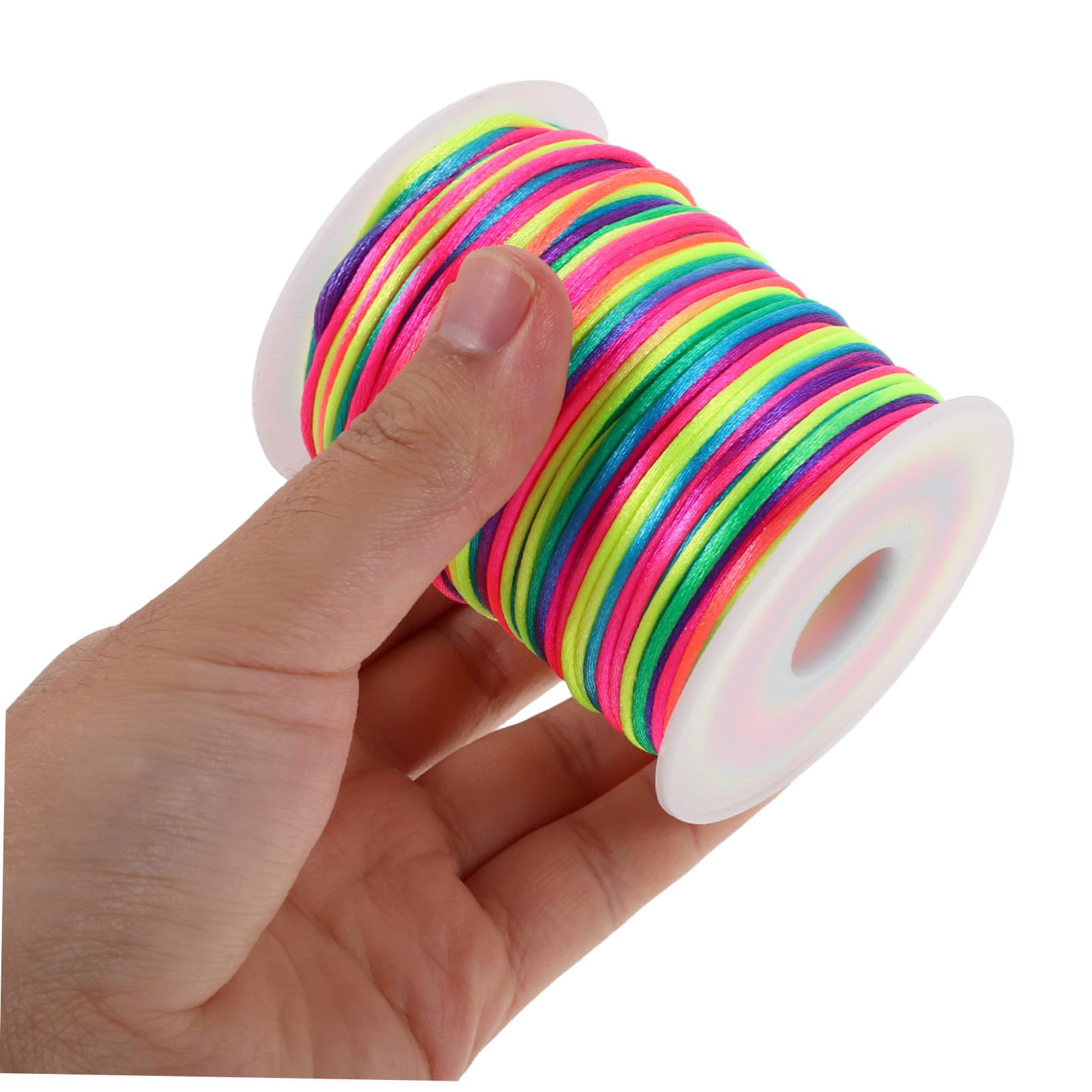 4 Cordoncino Cerato per Bracciali e Collane Filo Cerato Resistente per Macramè Twine per Gioielli e Fai da Te Colori Rosso Bianco