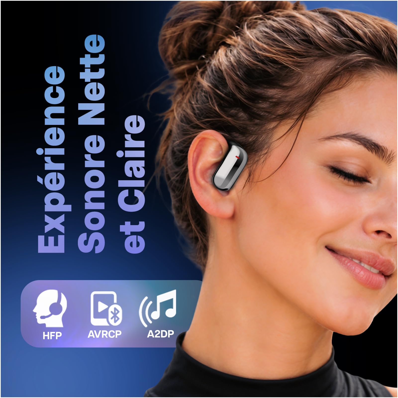 MMOBIEL Écouteurs Traducteurs IA Instantanés Traduction en Temps Réel 148 Langues, Bluetooth, Casque Open-Ear – 90 h Veille, 400 mAh – pour Musique, Appels, Traduction, Voyage & Travail