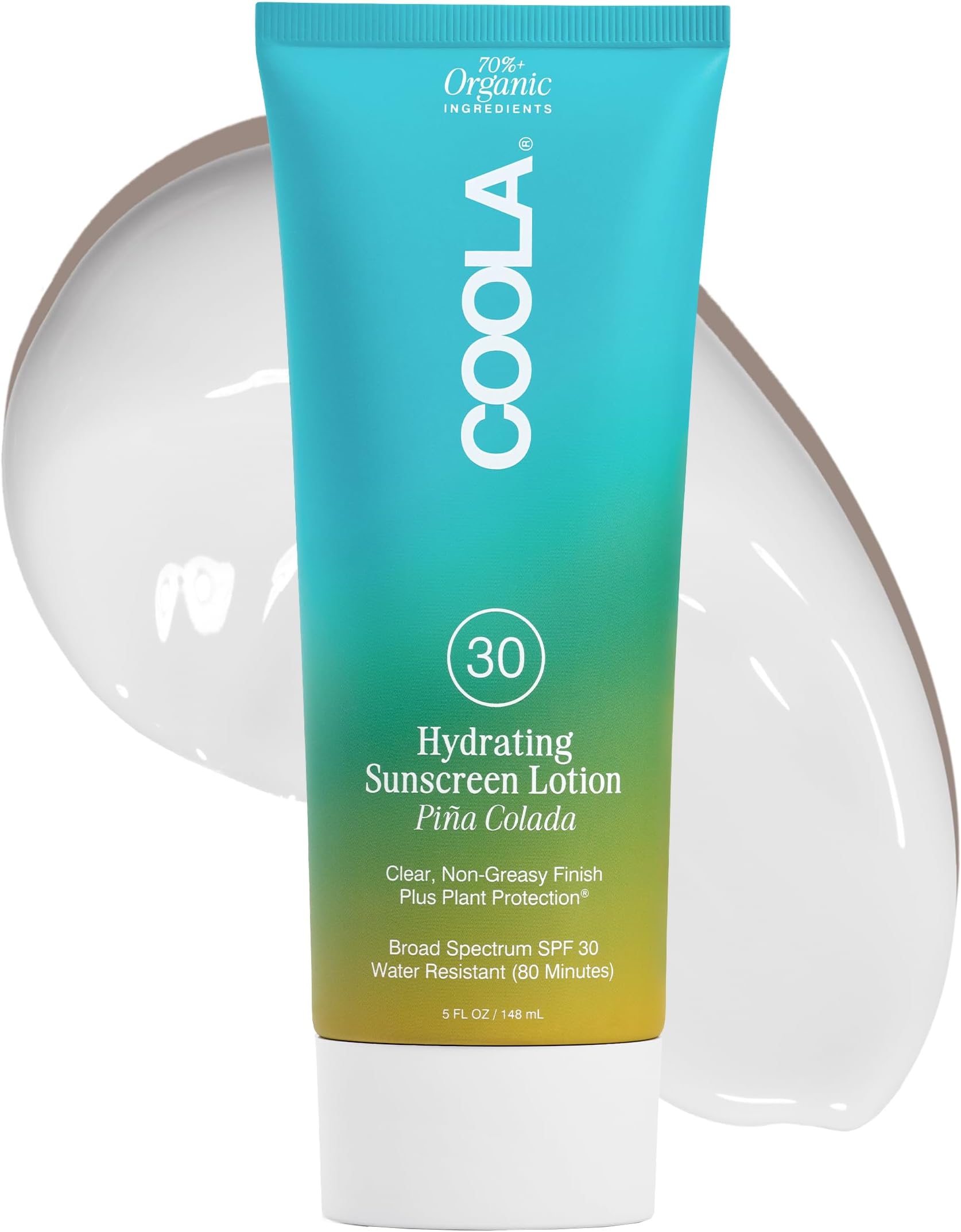 Organic Sunscreen SPF 30 Sunblock Body Lotion, Dermatologist Tested Skin Care For Daily Protection, Vegan And Gluten Free, 5 Fl Oz