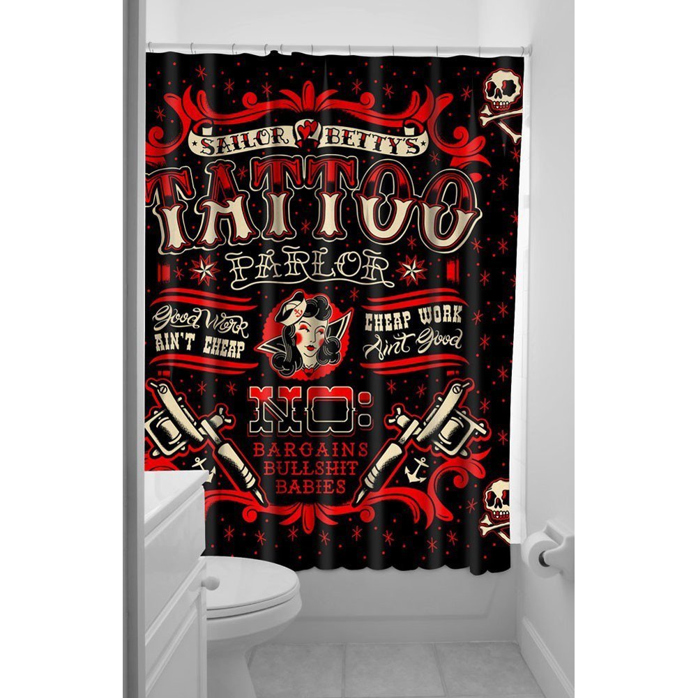 ARDOUR VAN Sourpuss Sailor Betty Shower Curtain