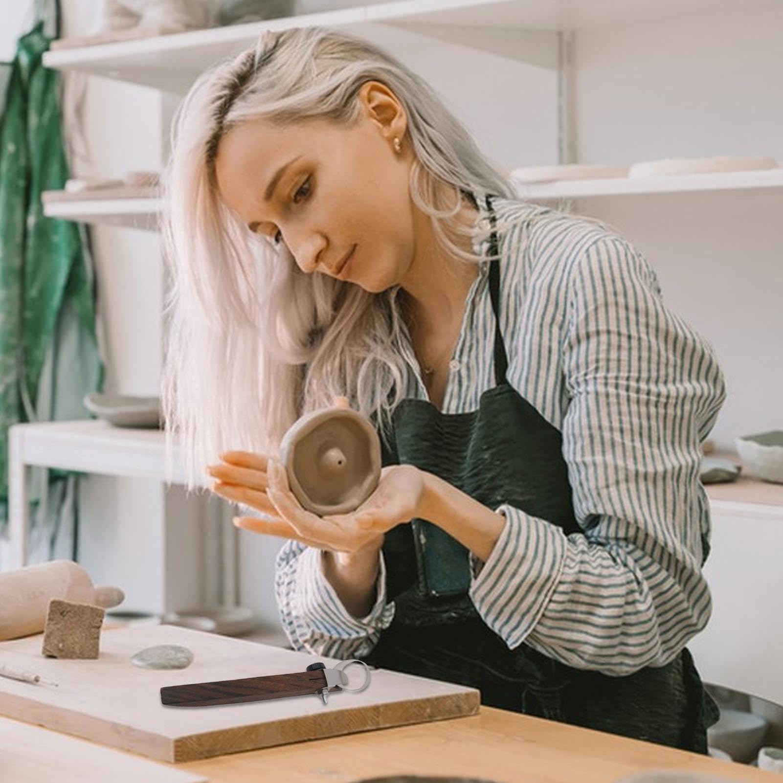 Outil de poignée en céramique, outil de fabrication de poignée en céramique | Grattoir de sculpture - Extrudeuse d'argile en céramique, outils d'élagage, outil de forme réglable pour t