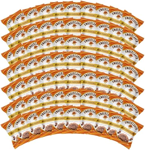 UNDERCOVER CHOCOLATE QUINOA CRISPS - MILK CHOCOLATE 70 PACK - Individually Wrapped .25oz Chocolate Quinoa Crisps | Gluten Free, Kosher, Allergen Friendly