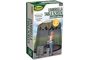 Ideaworks Umbrella Table Screen: Reprieve for Outdoor Patio Ambiance