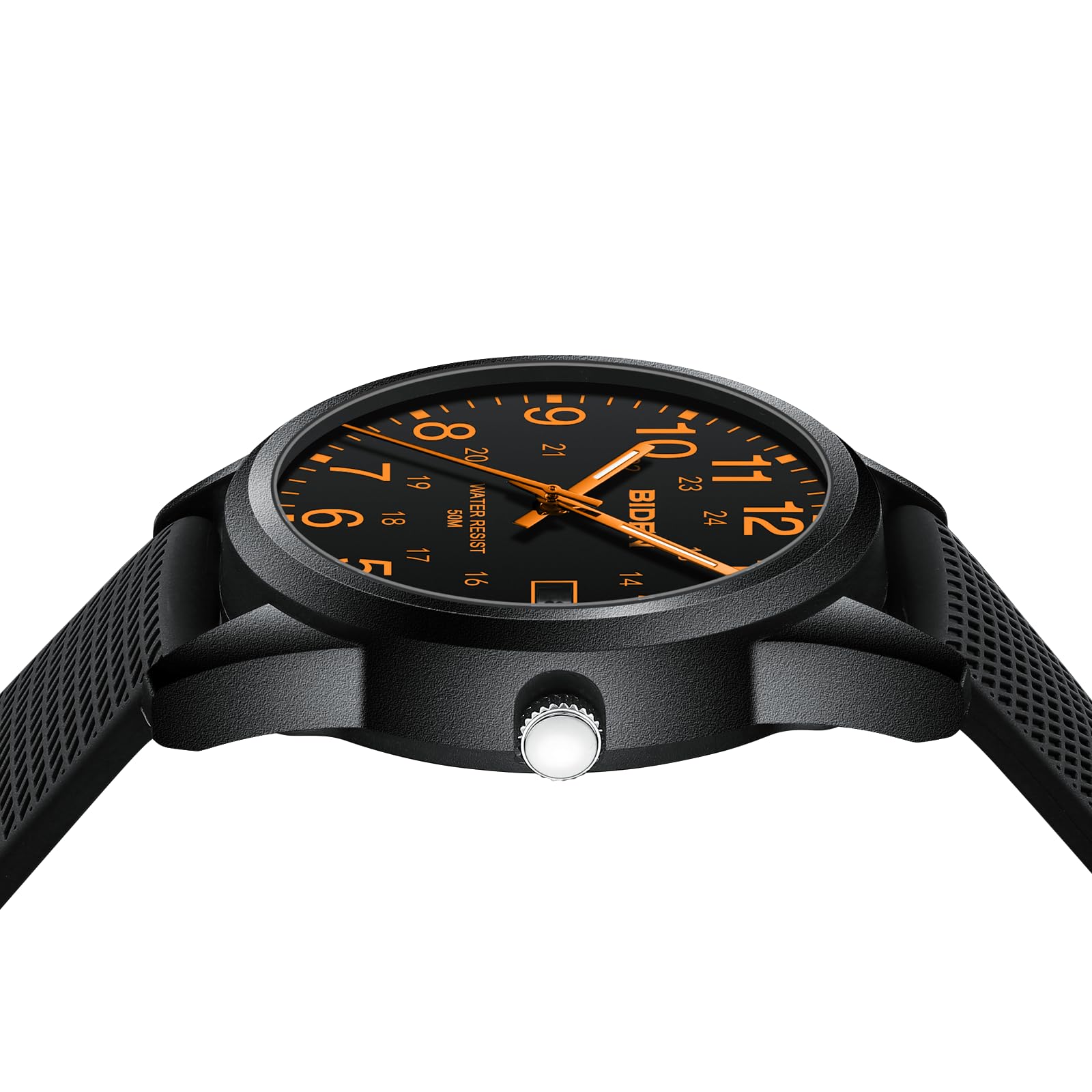 LN LENQIN Orologio Uomo Orologio Analogico al Quarzo da Uomo Orologio Impermeabile 30M Orologio Polso da Uomo Casual da Uomo d'affari di Moda Con Cinturino in Silicone Luminoso Con Data