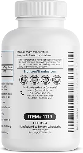 Miniatura 7 de Bronson Melatonina 10mg Comprimidos con sabor a cereza de disolución rápida, pastillas masticables vegetarianas, 100 unidades