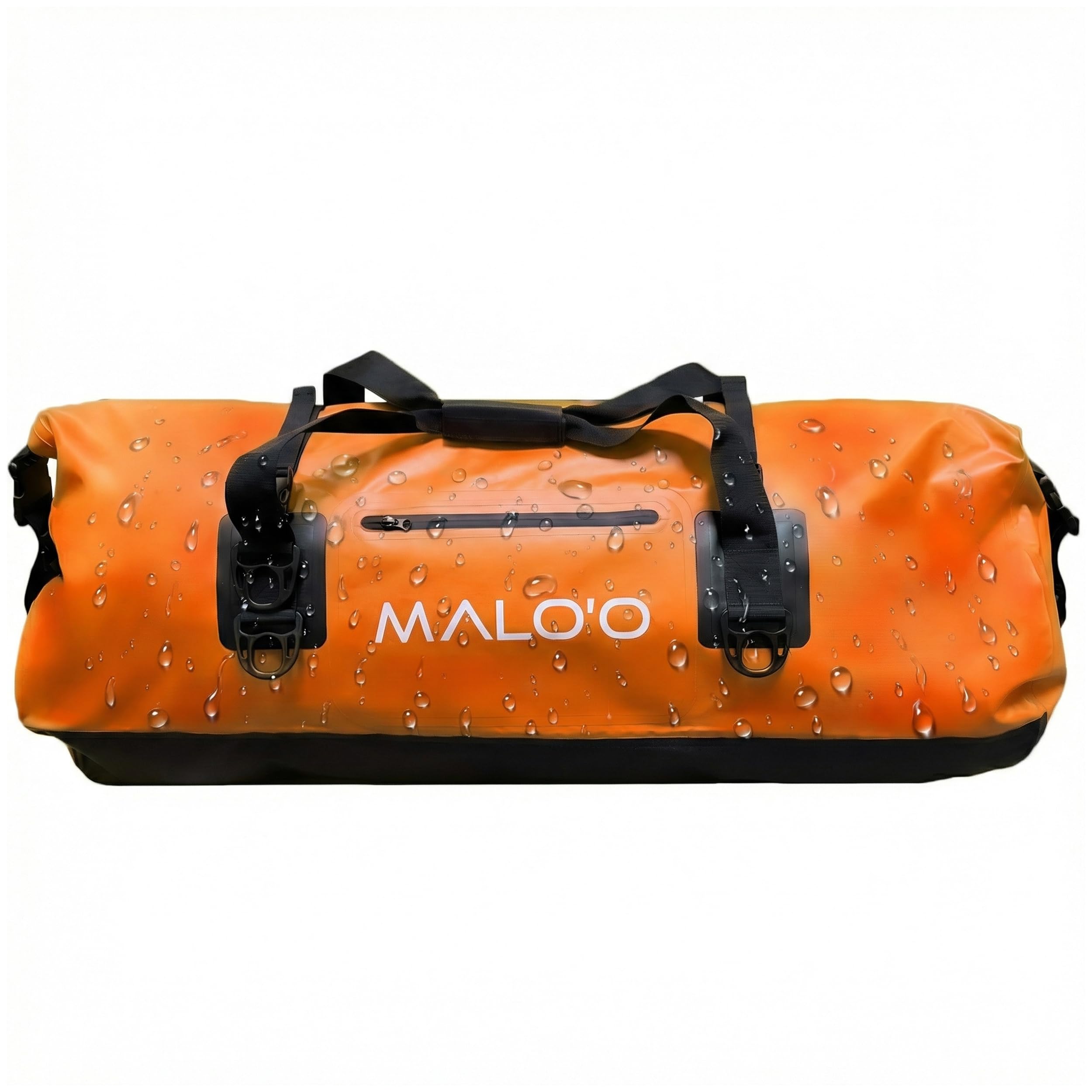 Malo’o Waterproof Dry Duffel, Heavy-Duty Roll Top Waterproof Gear Bag with Shoulder Strap & Molle Loops, Marine Duffel for Kayaking, Boating, Camping,