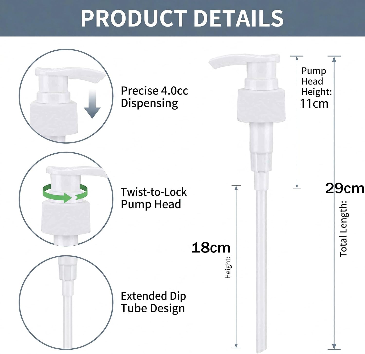 2 Packs Liter Pump Compatible with Redken Shampoo and Conditioner 1 L/33.8 Fl Oz Bottles, Dispensing Liter Pump for Redken 33.8 oz Bottles Replacement Pumps
