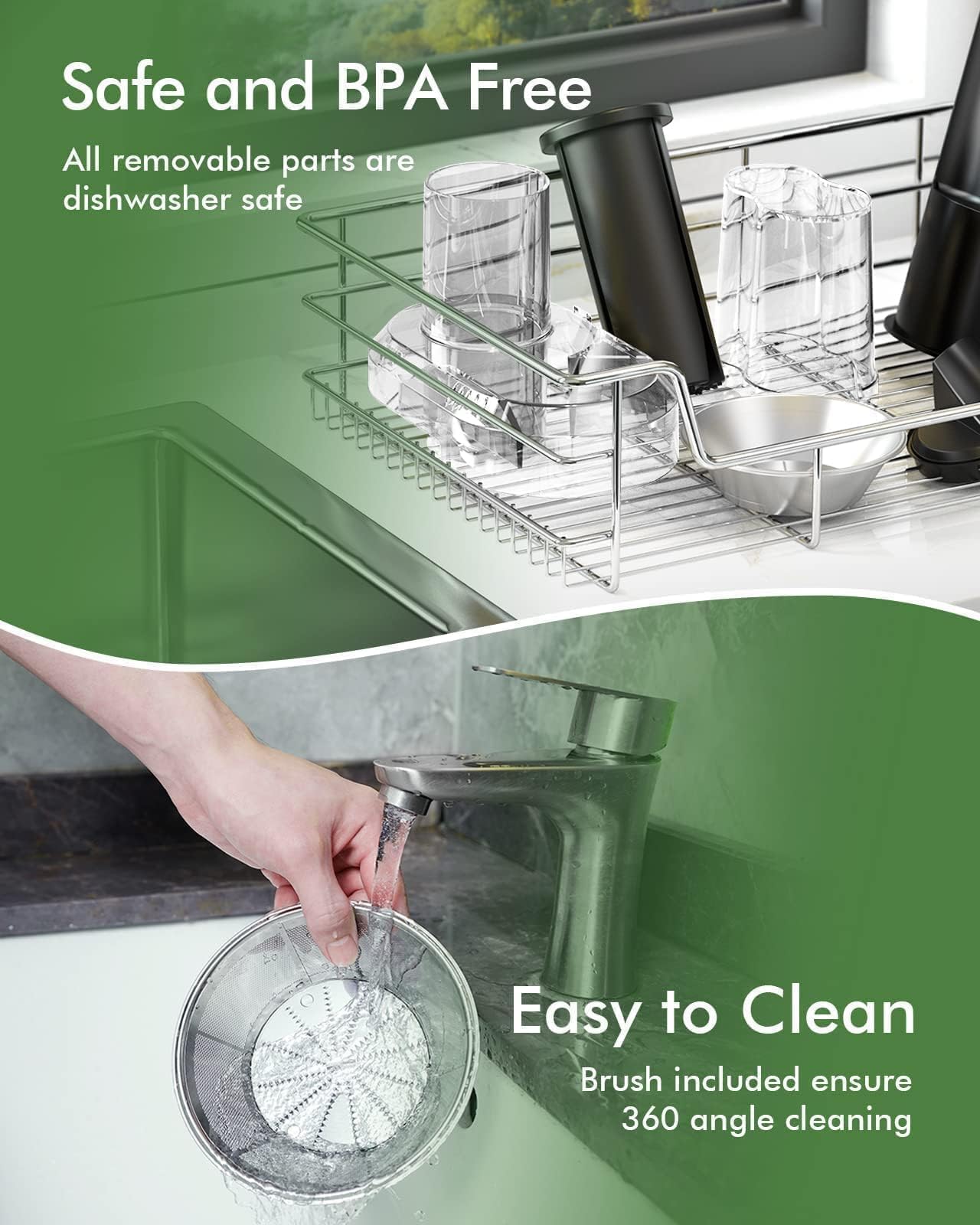 Extractor centrífugo compacto, máquina de jugo para verduras y frutas con ajuste de 3 velocidades, sin BPA, fácil de limpiar, color negro 8