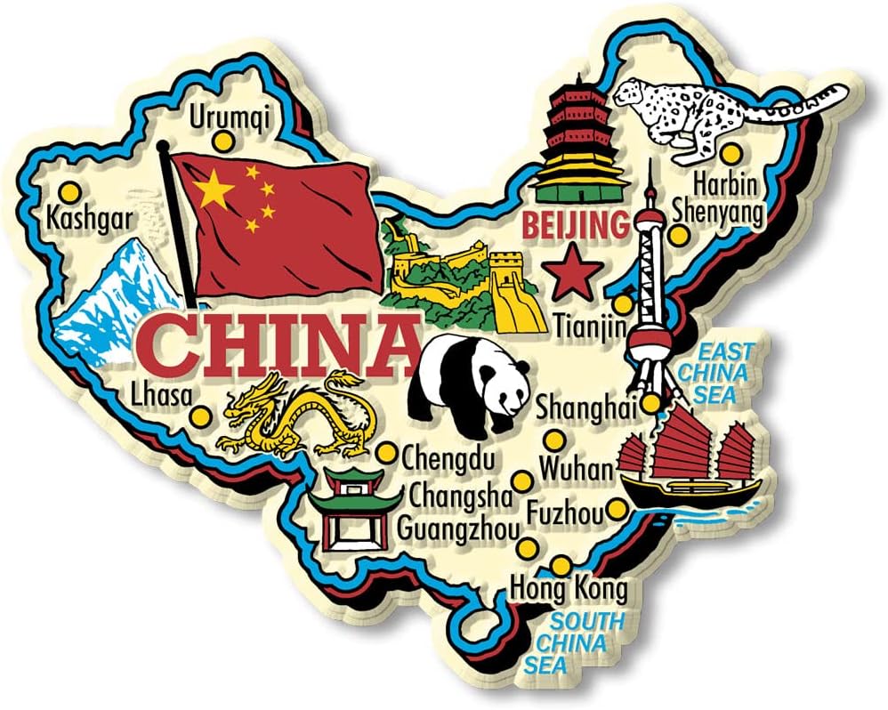Ch a Jumbo Country Map by Collectible Souvenirs
