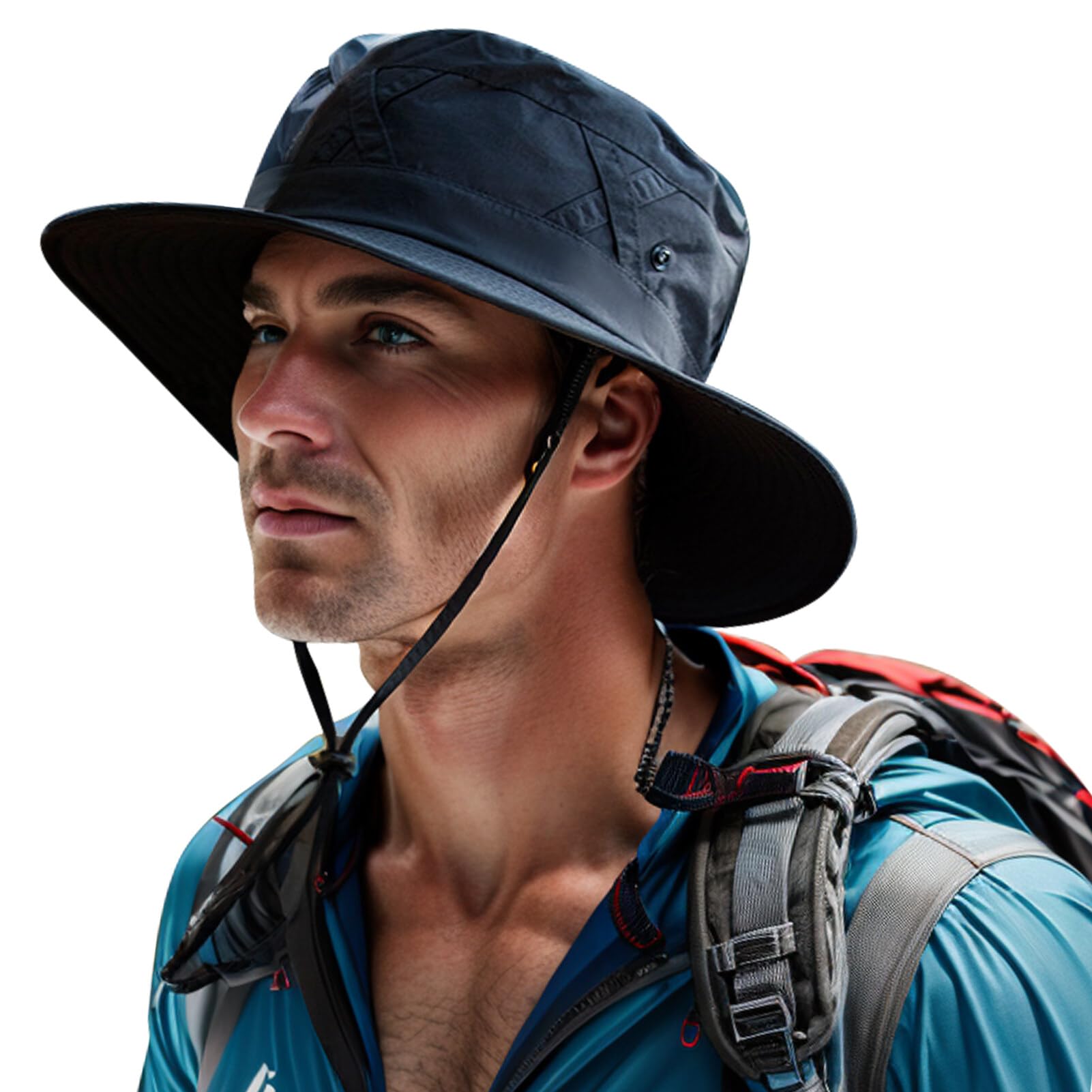 AIEOE Sombrero de Montaña para Hombre Mujer Gorra de Sol Verano Protectora UV Plegable Sombreros de Pescador con ala Ancha Bucket Hat para Senderismo Playa Ciclismo Montañismo Pesca Camping