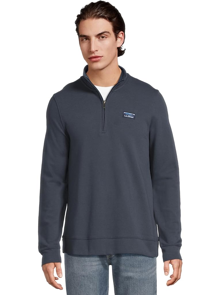 Navy L.L.Bean Comfort Stretch Performance Pique 1/4 zip