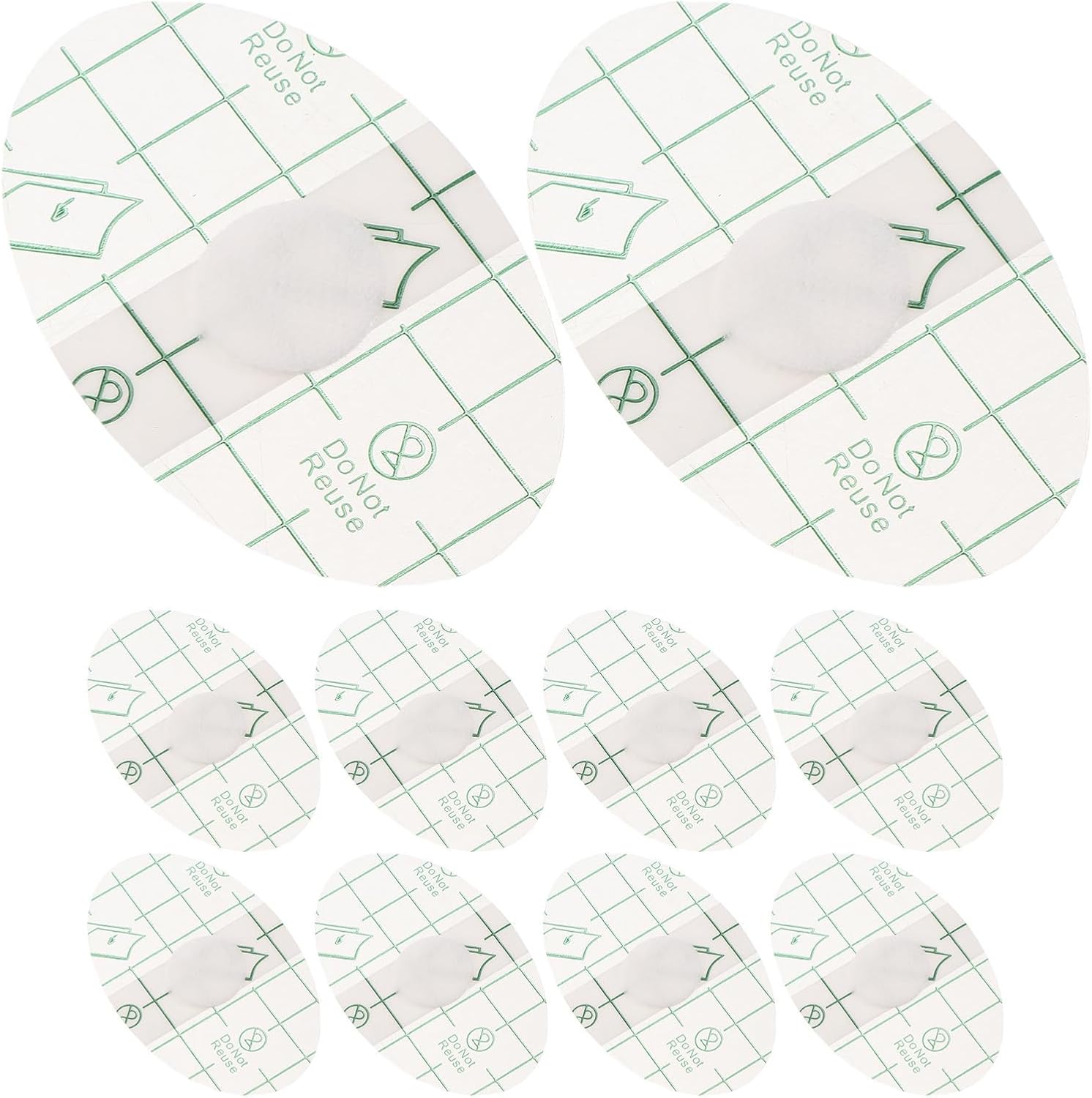 Homoyoyo 100pcs Waterproof Ear Covers for Swimming and Outdoor Activities Pu Material Ear Protection Stickers with Snug Fit and Easy Application for Babies