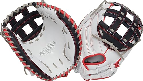 Vista 82 de Easton Guantes de sóftbol de lanzamiento rápido de la colección profesional Tamaños 11.5" - 13" Múltiples estilos Tela tejida dividida
