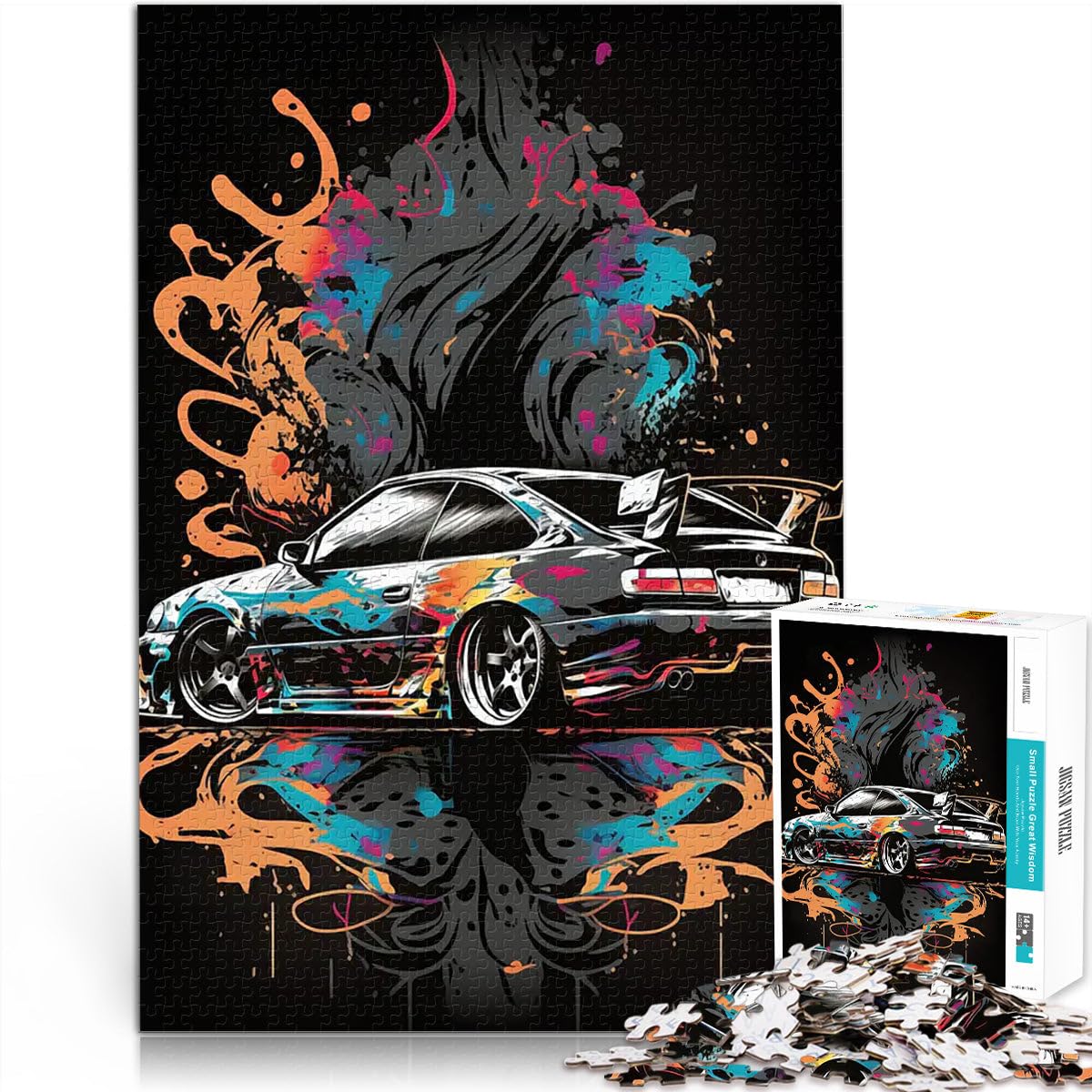 Car GraffitiAdults 1000 Pieces Puzzle Help the brain exercise addictive toys to cultivate patience Gifts Ideas 75x50cm