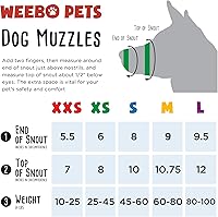 Vista 7 de Bozal de seguridad transpirable Weebo para mascotas paño de nailon, XXS