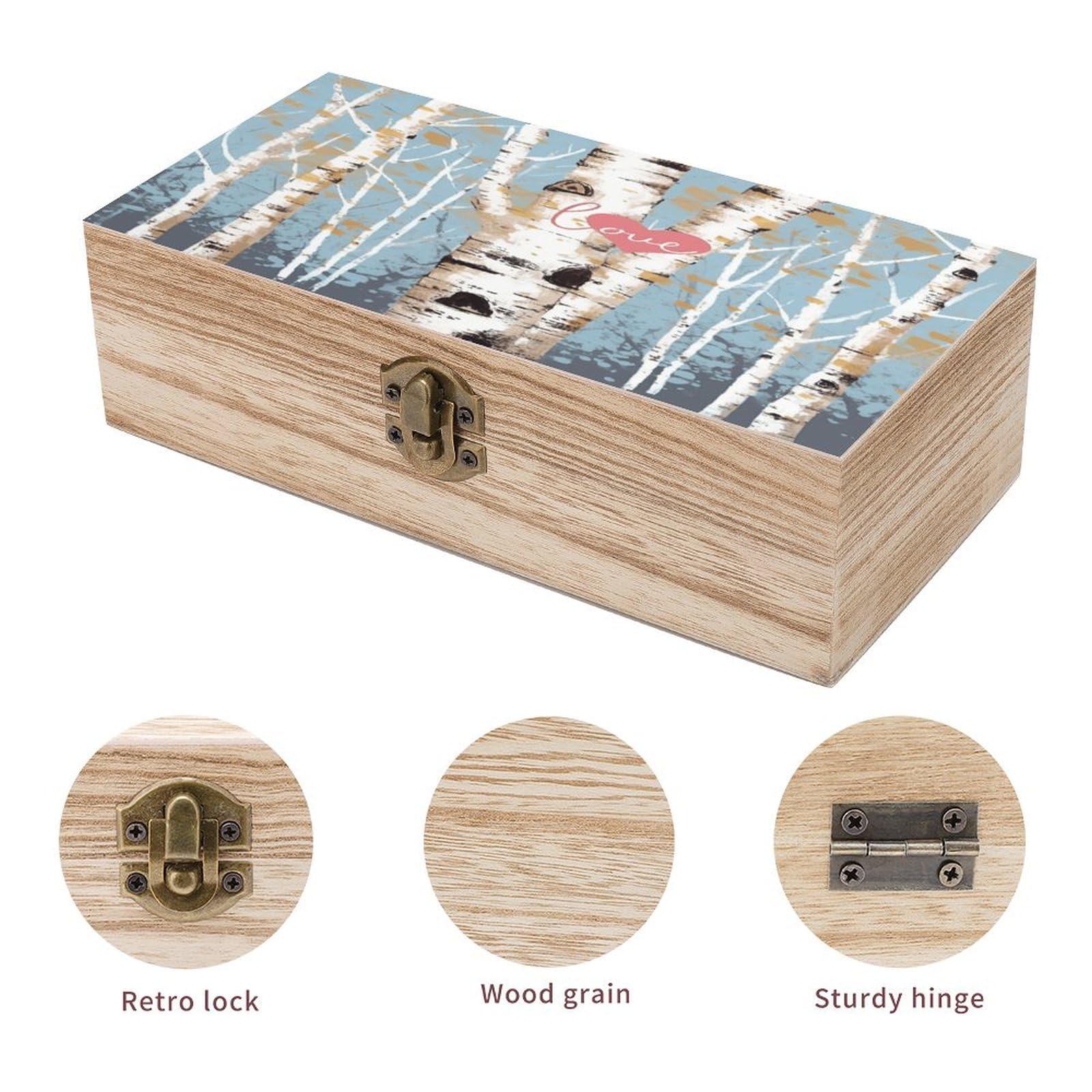 GLOMAXLY Large Tree Of Life Wooden Keepsake Box - Elegant Vintage Jewelry Storage Box Durable Wooden Box For Storing Photos, Gifts, Jewelry, Decorative Memory Boxes With Anti-Slip Pads