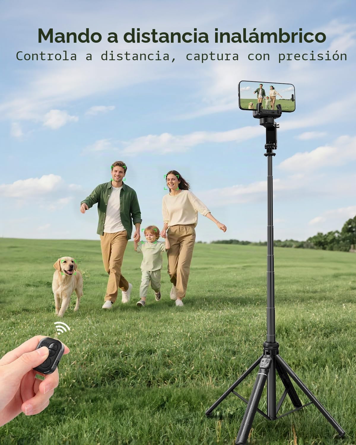 KOSCHEAL Estabilizador de cardán para smartphone, cardán plegable y portátil con seguimiento facial automático y luz de relleno, estabilizador de teléfono para grabar iPhone y Android, rotación