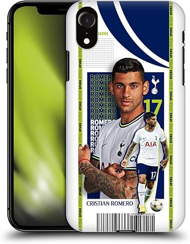 Head Case Designs Officially Licensed Tottenham Hotspur F.C. Cristian Romero 202223 First Team Hard Back Case Compatible with Apple iPhone XR