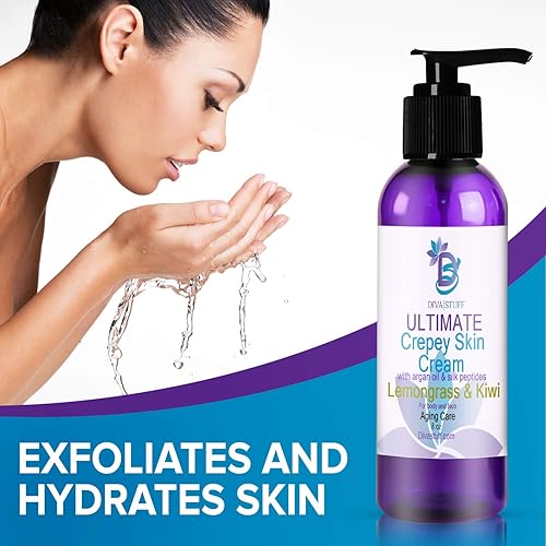 Miniatura 5 de Diva Stuff Crepey Skin Cream - Parche de fresa, para cara y cuerpo, aumenta el colágeno y reduce las arrugas y líneas finas, ácido hialurónico,