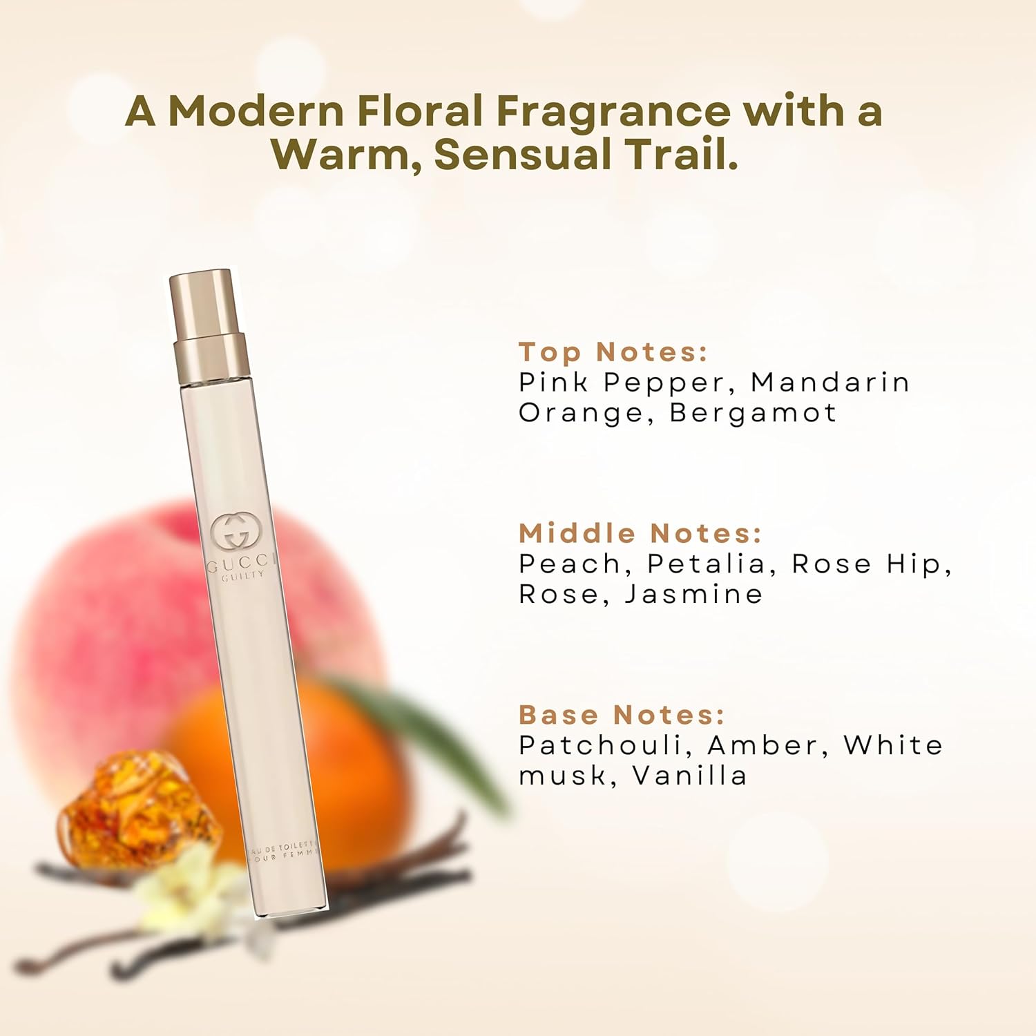 Gucci Guilty Perfume for Women Travel Spray Pour Femme EDT 0.33 Fl Oz - Image 3