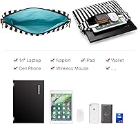 Vista 52 de Bolsa de laptop para mujer, linda funda para la universidad o el trabajo