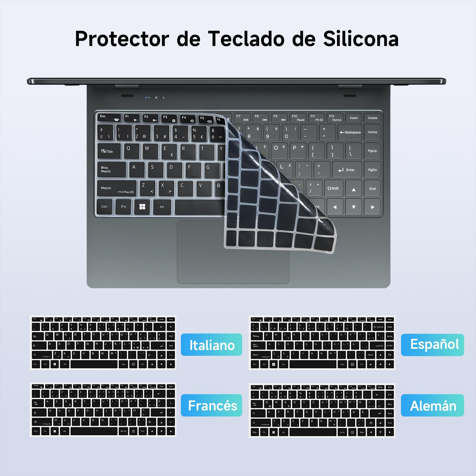 BMAX Ordenador Portátil Intel N150 14 Pulgadas Pantalla Táctil 16GB RAM 512GB SSD Win 11 Teclado Retroiluminado