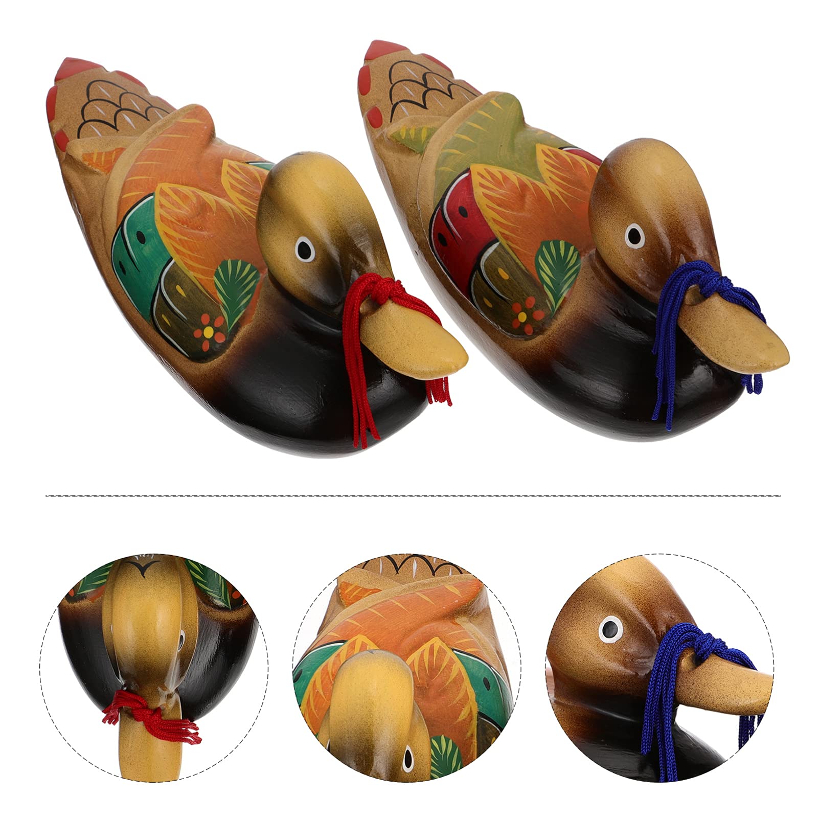 Mandarijn eenden-ornament van hout, 2 stuks handbeschilderd eiken duurzame kleur sterk feng shui paar mandarijneenden die meerdere functies aanhouden, teken van liefde mooi vogelbeeld op mijn Mandarijn eenden-ornament van hout, 2 stuks handbeschilderd eiken duurzame kleur sterk feng shui paar mandarijneenden die meerdere functies aanhouden, teken van liefde mooi vogelbeeld op mijn