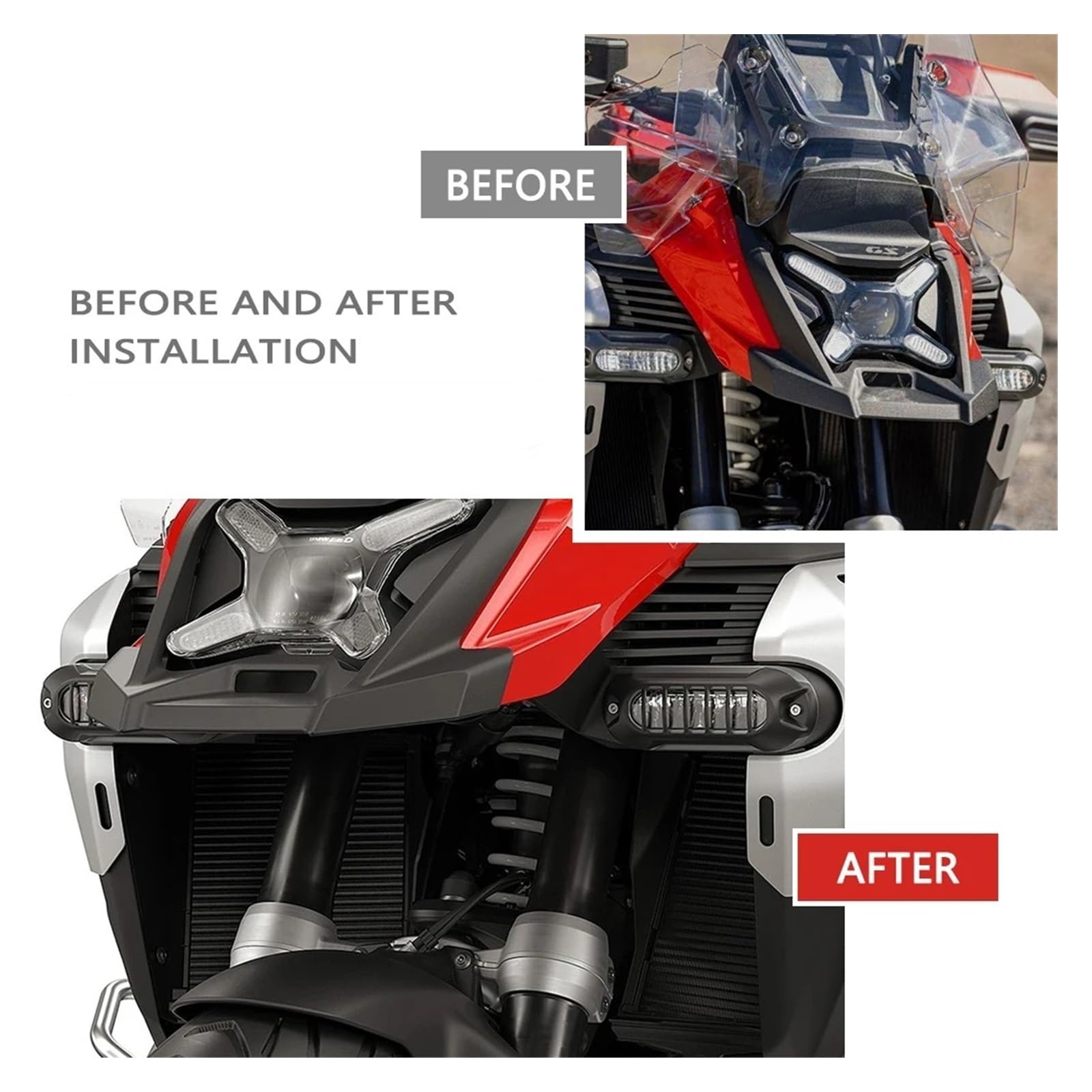 Accessori Per Moto Griglia Di Protezione Per Lampada Ausiliaria A LED Per R 1300 GS Adventure 2025 R1300GS ADV 2024 Griglia Faros